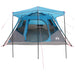 Gezinstent met dak Blauw 305 x 275 x 190 cm Polyester en staal