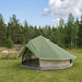 Tipi Tent met dak Groen 700 x 700 x 395 cm Polyester en staal