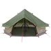 Tipi Tent met dak Groen 700 x 700 x 395 cm Polyester en staal