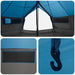 Tipi Tent met dak Blauw 700 x 700 x 395 cm Polyester en staal