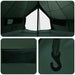 Tipi Tent Legergroen 700 x 700 x 395 cm Polyester en staal