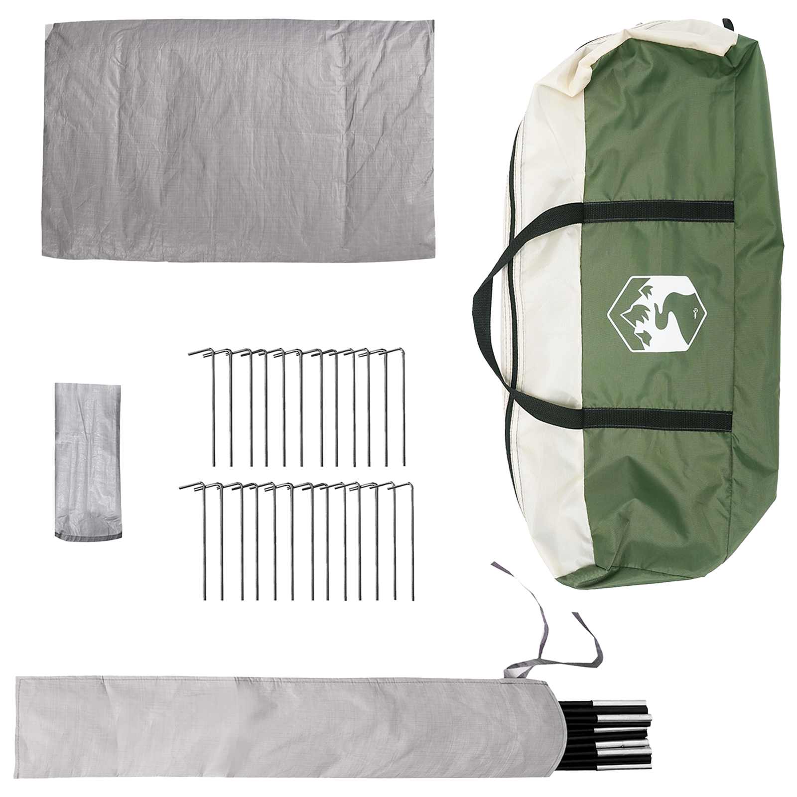 Tipi Tent 20-persoons Groen Polyester en staal