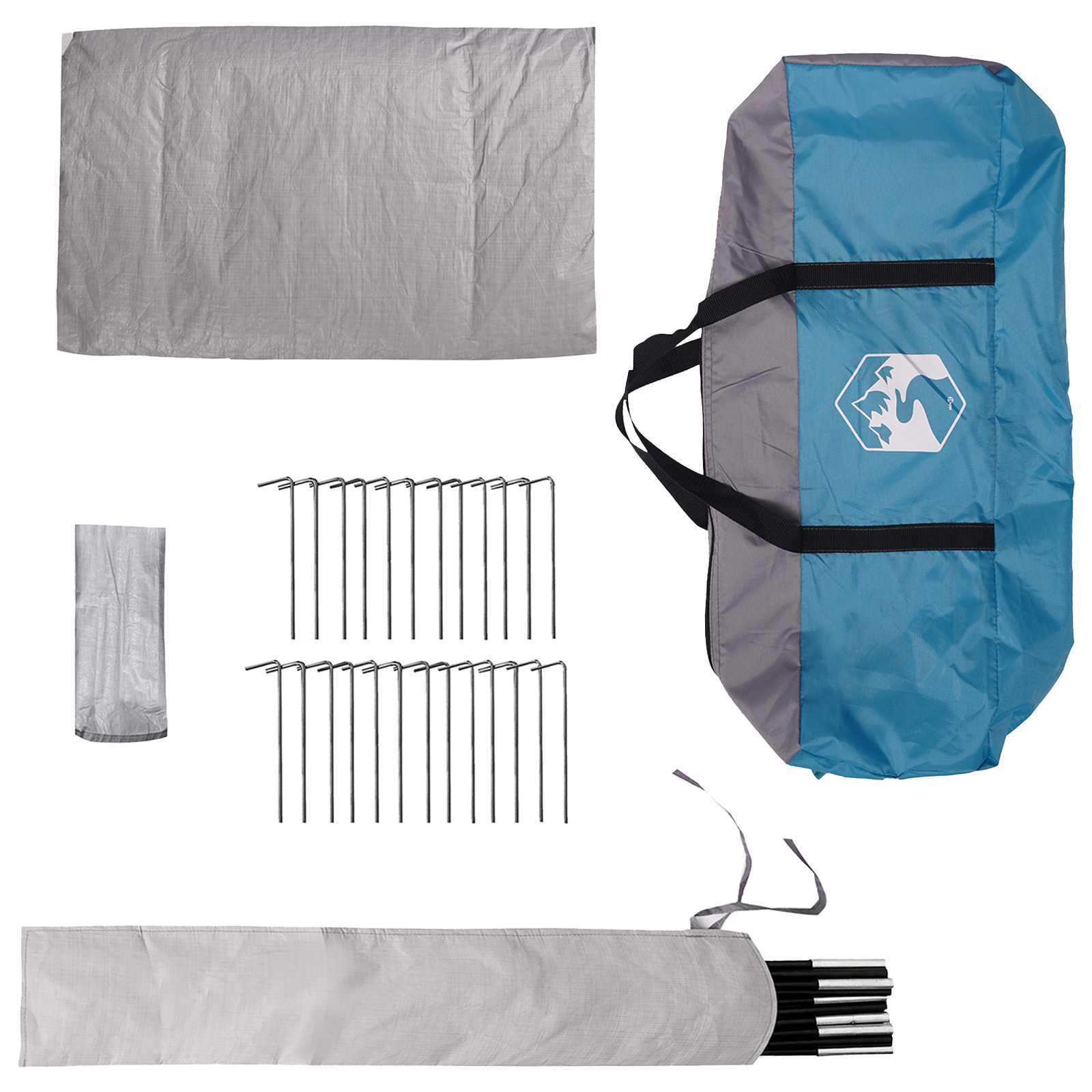 Tipi Tent 20-persoons Blauw Polyester en staal