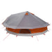 Tipi Tent 20-persoons Grijs en Oranje Polyester en staal
