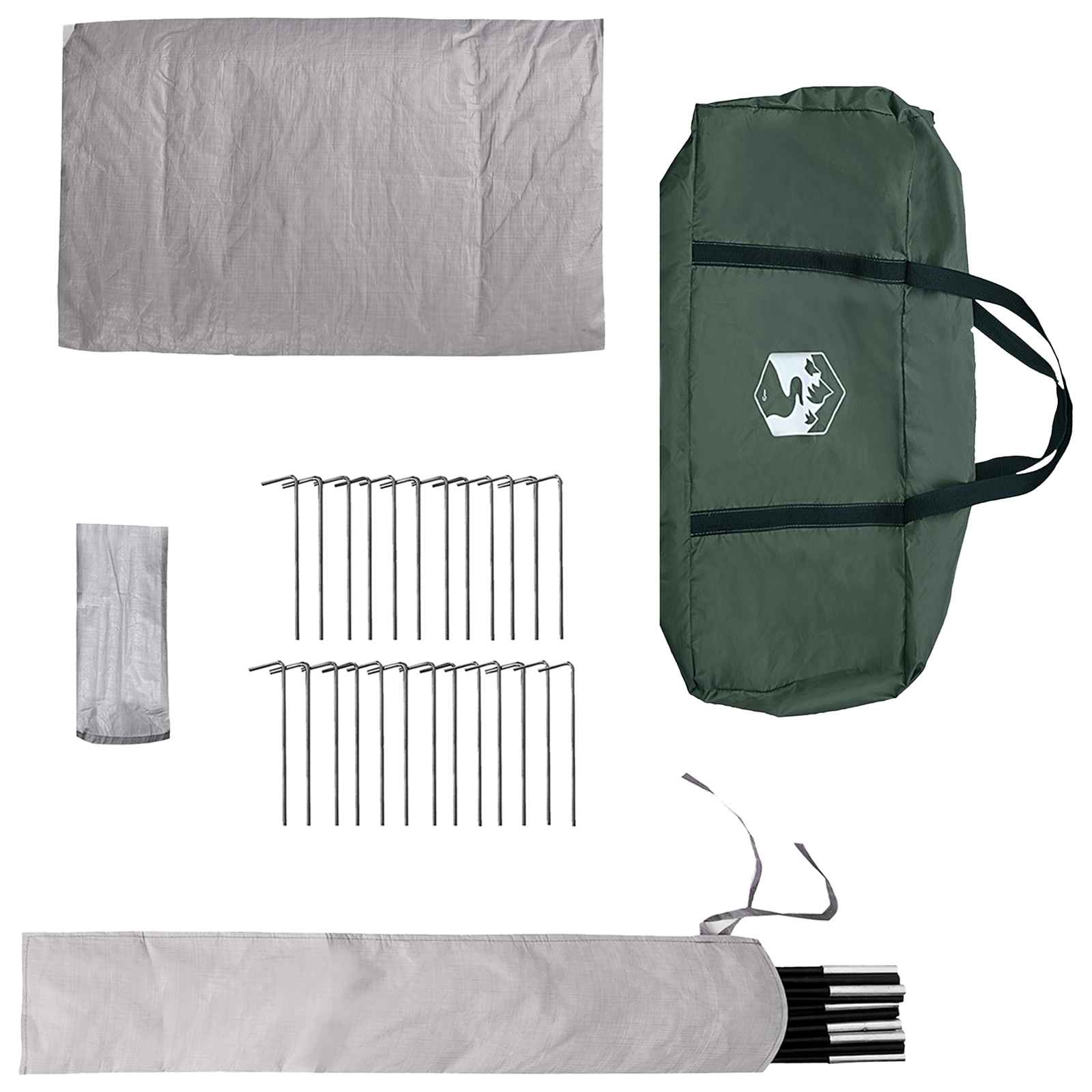 Tipi Tent 20-persoons Legergroen Polyester en staal