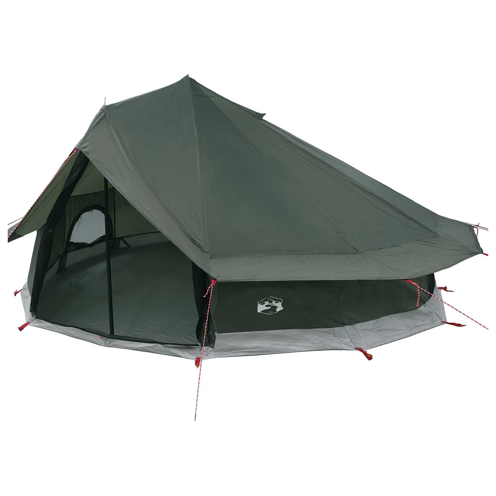 Tipi Tent 20-persoons Legergroen Polyester en staal