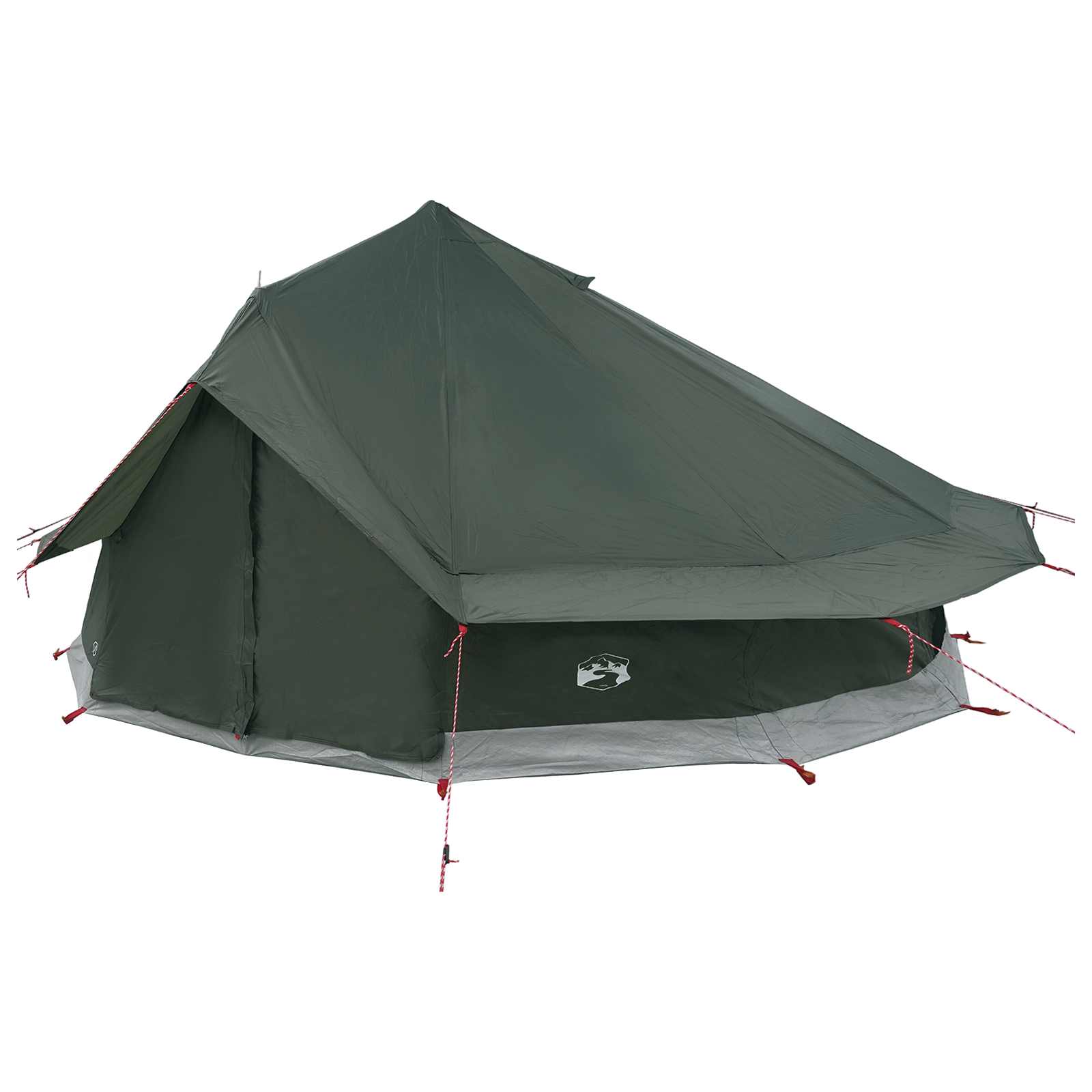 Tipi Tent 20-persoons Legergroen Polyester en staal