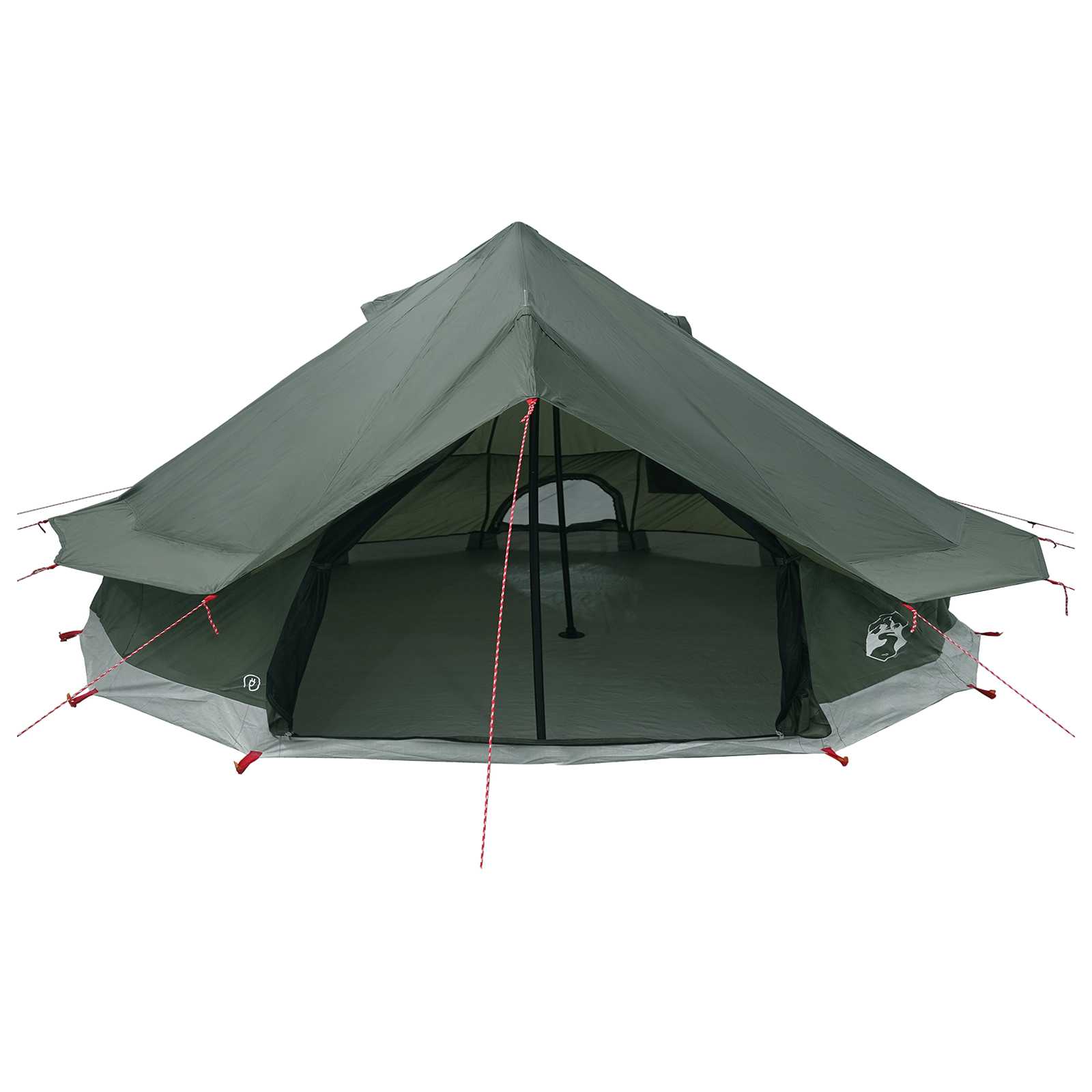 Tipi Tent 20-persoons Legergroen Polyester en staal