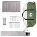 Tipi Tent met dak Groen 250 x 250 cm Polyester en staal