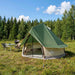 Tipi Tent met dak Groen 250 x 250 cm Polyester en staal