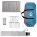 Tipi Tent met dak Blauw 250 x 250 cm Polyester en staal