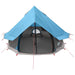 Tipi Tent met dak Blauw 250 x 250 cm Polyester en staal