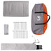 Tipi Tent Grijs en Oranje 250 x 250 cm Polyester en staal