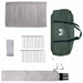 Tipi Tent met dak Legergroen 250 x 250 cm Polyester en staal