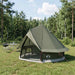 Tipi Tent met dak Legergroen 250 x 250 cm Polyester en staal