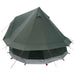Tipi Tent met dak Legergroen 250 x 250 cm Polyester en staal