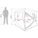 Jacht Tent Camouflage 143 x 143 x 165 cm Polyester en staal
