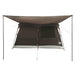 Gezinstent met dak Bruin Grijs 380 x 260 x 190 cm Polyester