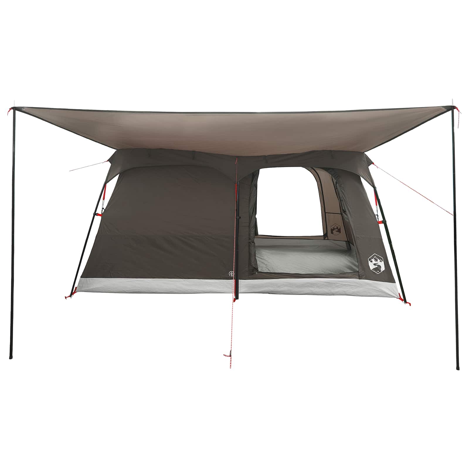 Gezinstent Bruin Grijs 500 x 400 x 230 cm Polyester en staal