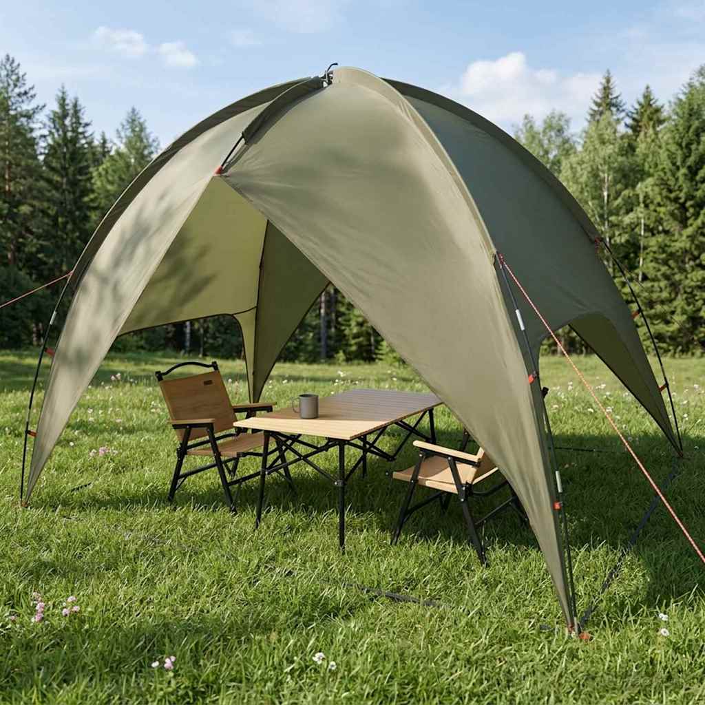 Camping Tent met Regenhoes Waterdicht Koepel Olijfgroen