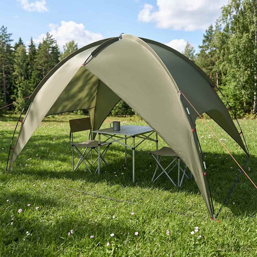 Camping Tent met Regenhoes Waterdicht Koepel Olijfgroen