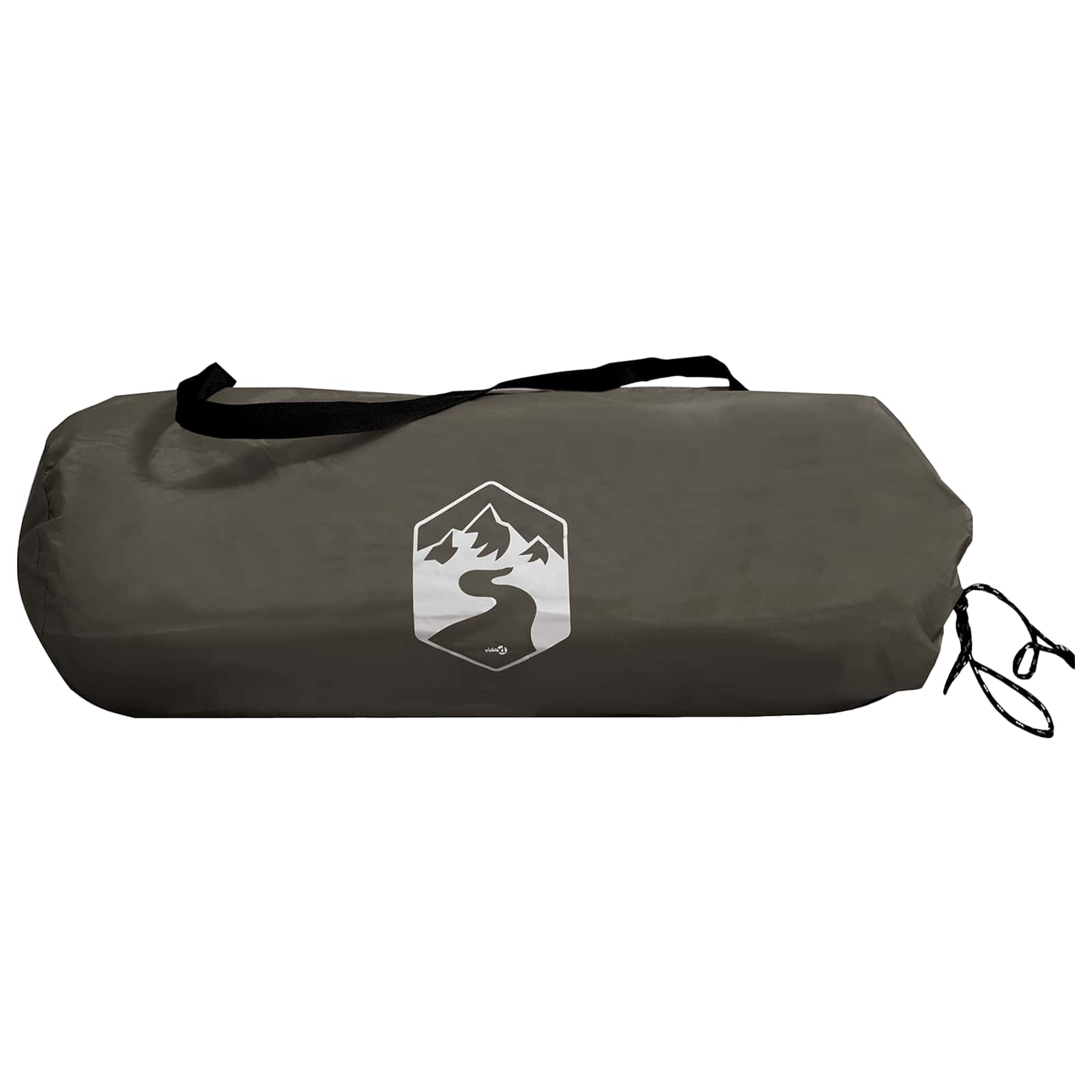 Campingzeil met gaaswanden Bruin Grijs 340 x 260 x 220 cm