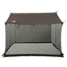 Campingzeil met gaaswanden Bruin Grijs 340 x 260 x 220 cm