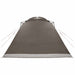 Huisje Tent met dak Bruin grijs 12-Persoons Polyester en staal