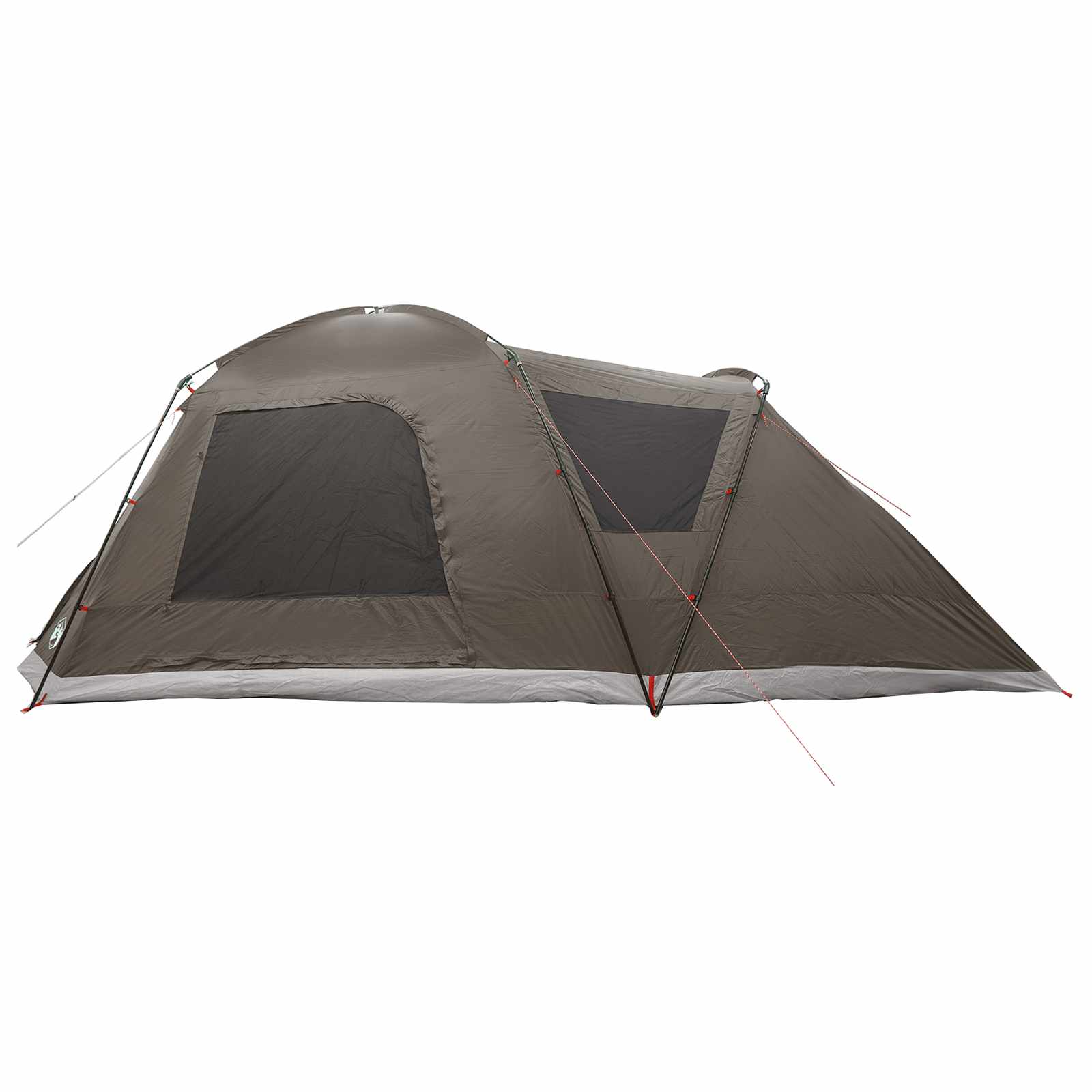 Huisje Tent met dak Bruin grijs 12-Persoons Polyester en staal