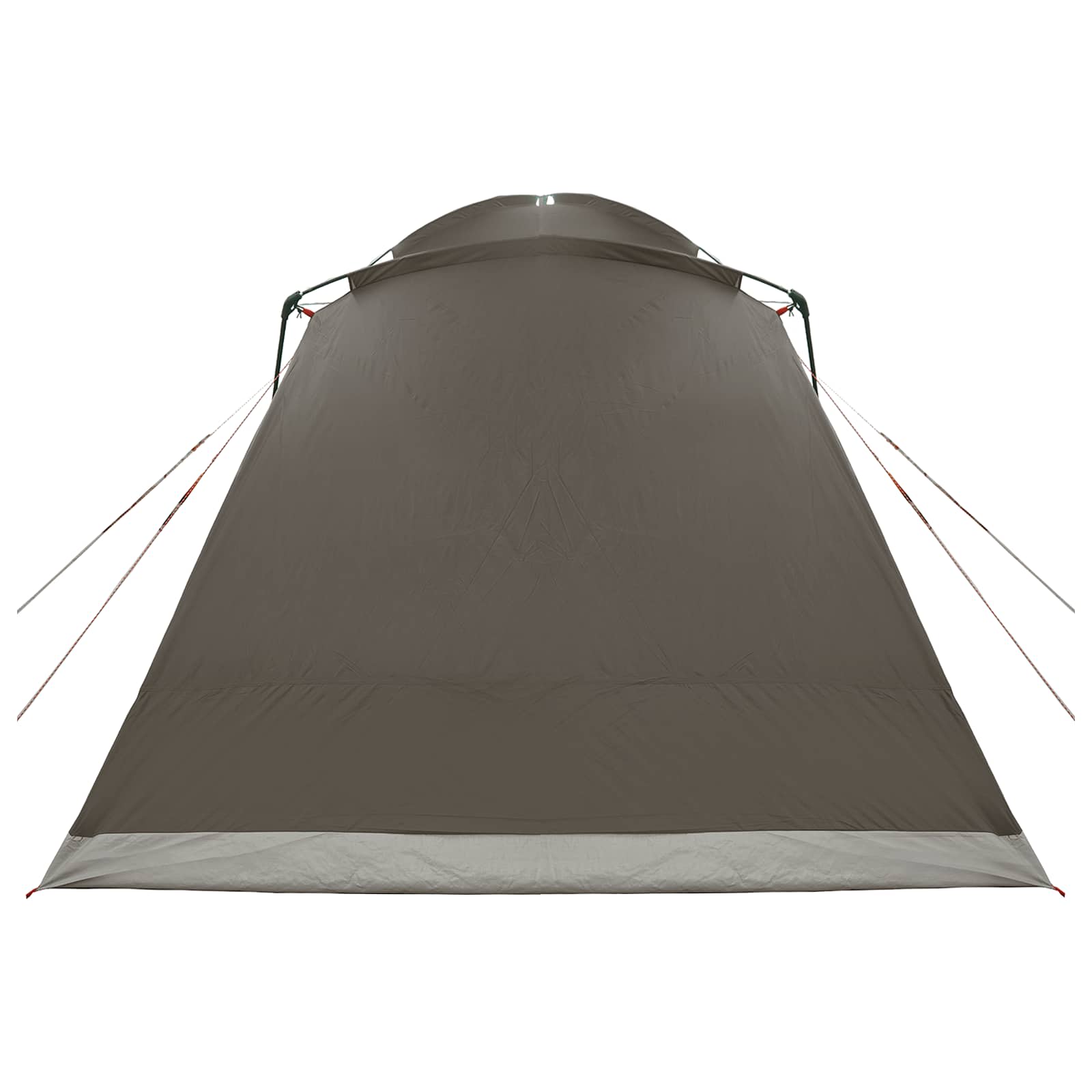 Huisje Tent met dak Bruin grijs 8-persoons Polyester en staal