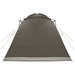 Huisje Tent met dak Bruin grijs 8-persoons Polyester en staal