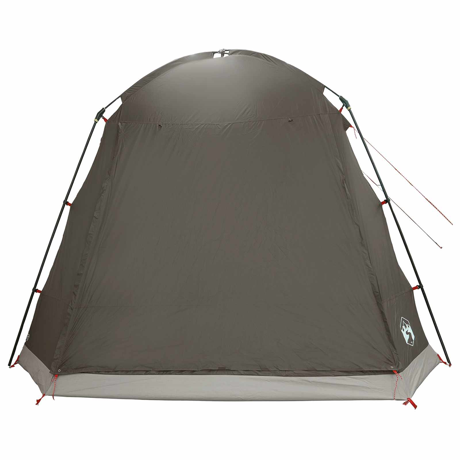 Huisje Tent met dak Bruin grijs 8-persoons Polyester en staal