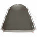 Huisje Tent met dak Bruin grijs 8-persoons Polyester en staal