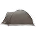 Huisje Tent met dak Bruin grijs 4-persoons Polyester en staal