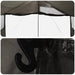Gezinstent Bruin grijs 600 x 400 x 268 cm Polyester en staal