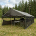 Gezinstent Bruin grijs 600 x 400 x 268 cm Polyester en staal