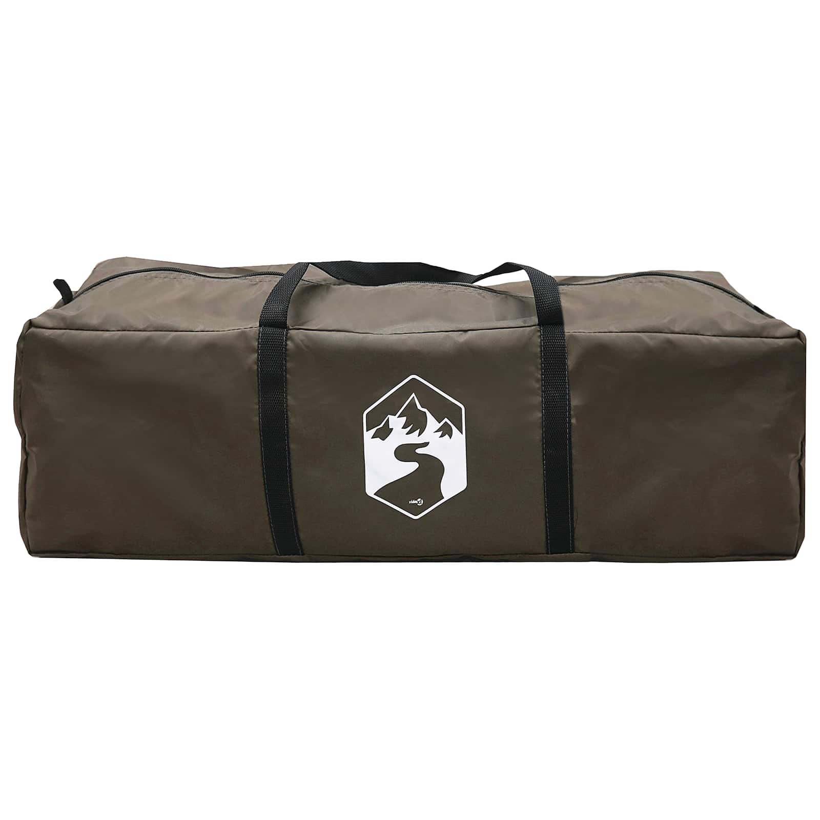Tunneltent 10-persoons Bruin Grijs Polyester en staal