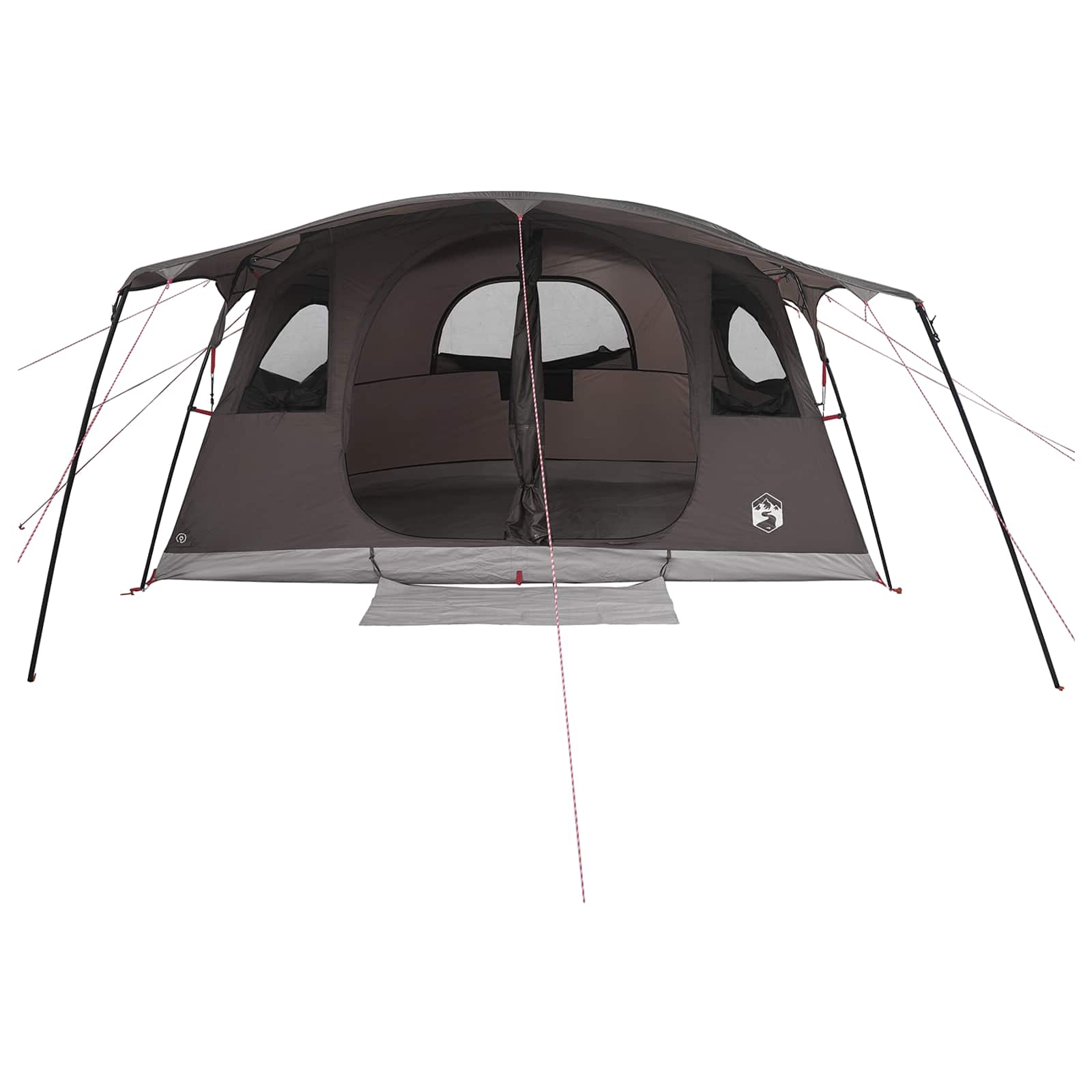 Tunneltent 10-persoons Bruin Grijs Polyester en staal