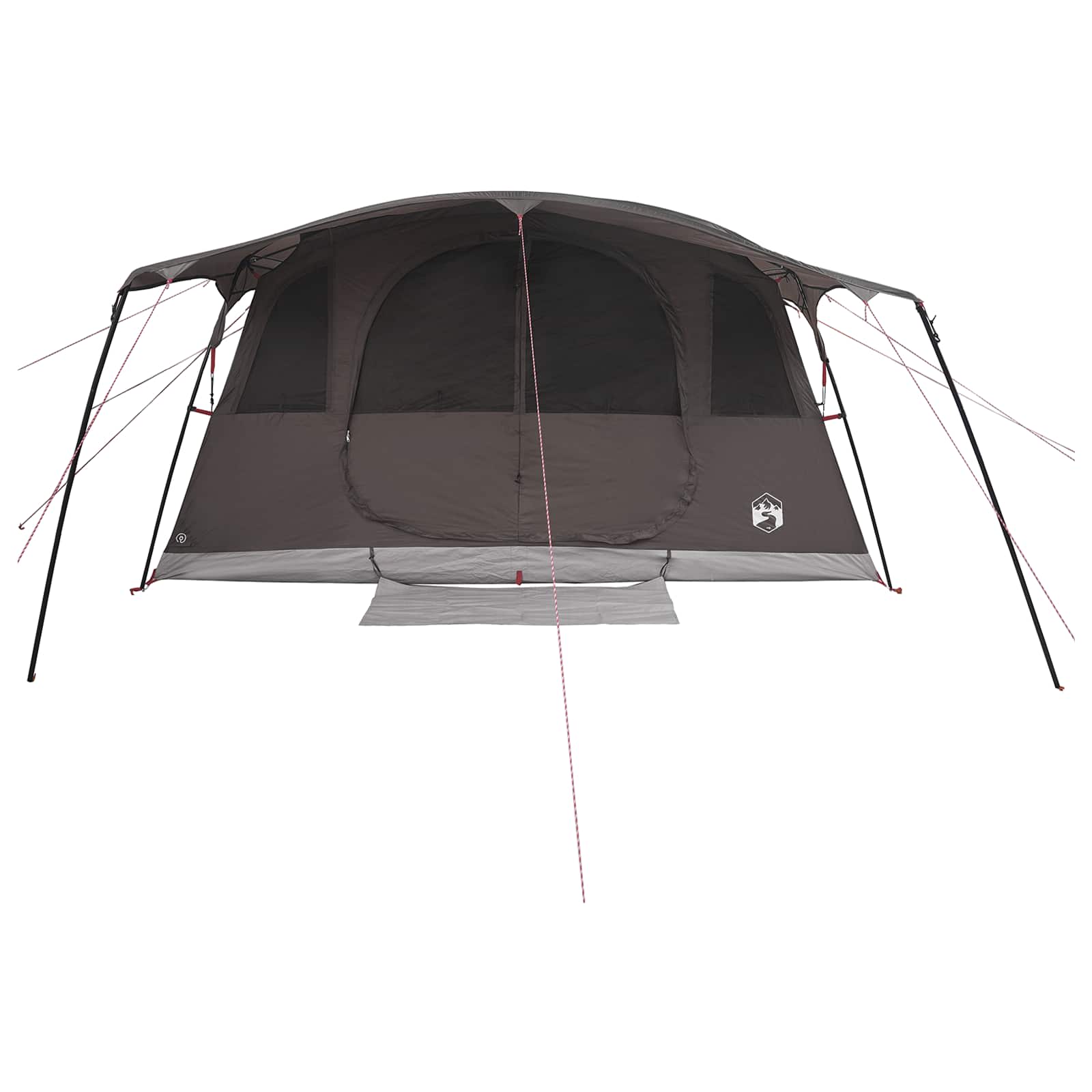 Tunneltent 10-persoons Bruin Grijs Polyester en staal
