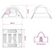 Directe Tent Olijfgroen 305 x 275 x 190 cm Polyester en staal
