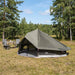 Tipi Tent 20-persoons Bruin Grijs Polyester en staal