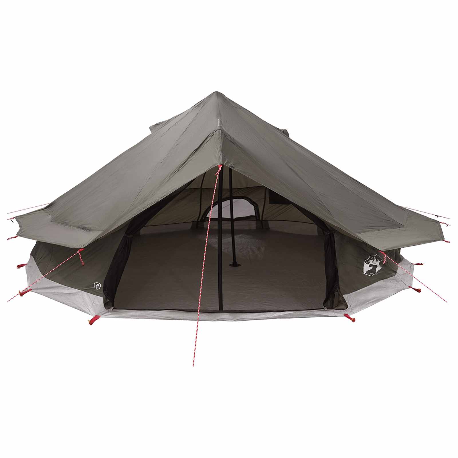 Tipi Tent 20-persoons Bruin Grijs Polyester en staal