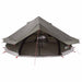 Tipi Tent 20-persoons Bruin Grijs Polyester en staal