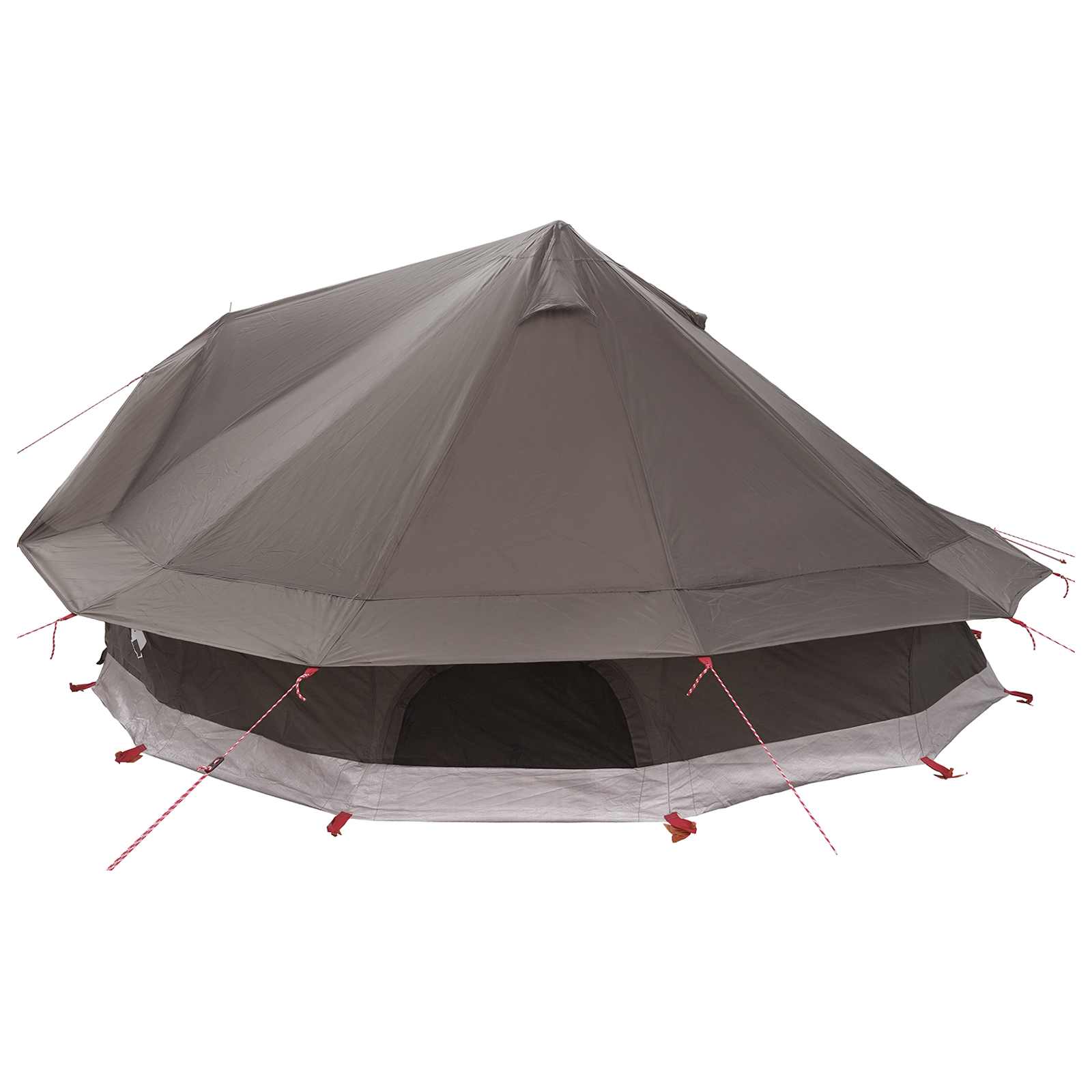 Tipi Tent 20-persoons Bruin Grijs Polyester en staal