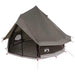 Tipi Tent met dak Bruin Grijs 250 x 250 cm Polyester en staal