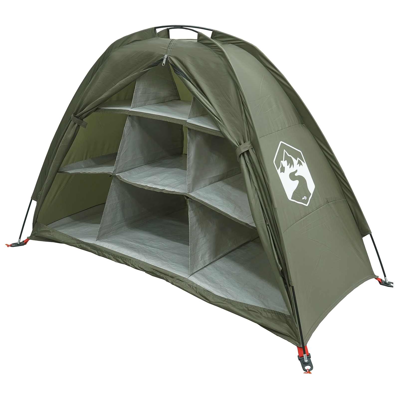 Opbergtent Olijfgroen 120 x 50 x 70 cm Polyester en staal