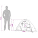 Opbergtent Olijfgroen 120 x 50 x 70 cm Polyester en staal