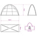 Opbergtent Olijfgroen 120 x 50 x 70 cm Polyester en staal