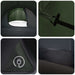 Tunneltent Olijfgroen 410 x 175 x 105 cm Polyester en staal