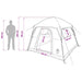 Huisje Tent Olijfgroen 244 x 213 x 183 cm Polyester en staal
